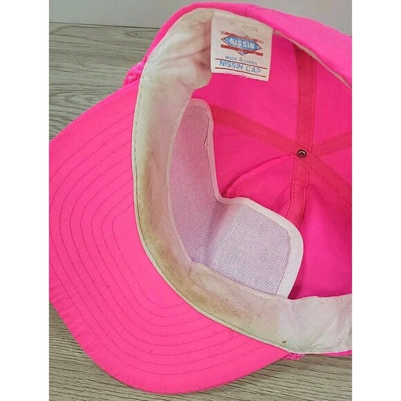 Vintage Nissin Zipper Strap Rope Hat ~ Microsoft Network Computing Hat - Picture 11 of 12